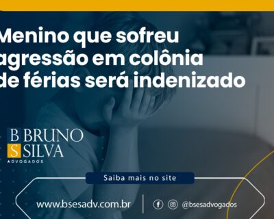 Menino que sofreu agressão em colônia de férias será indenizado
